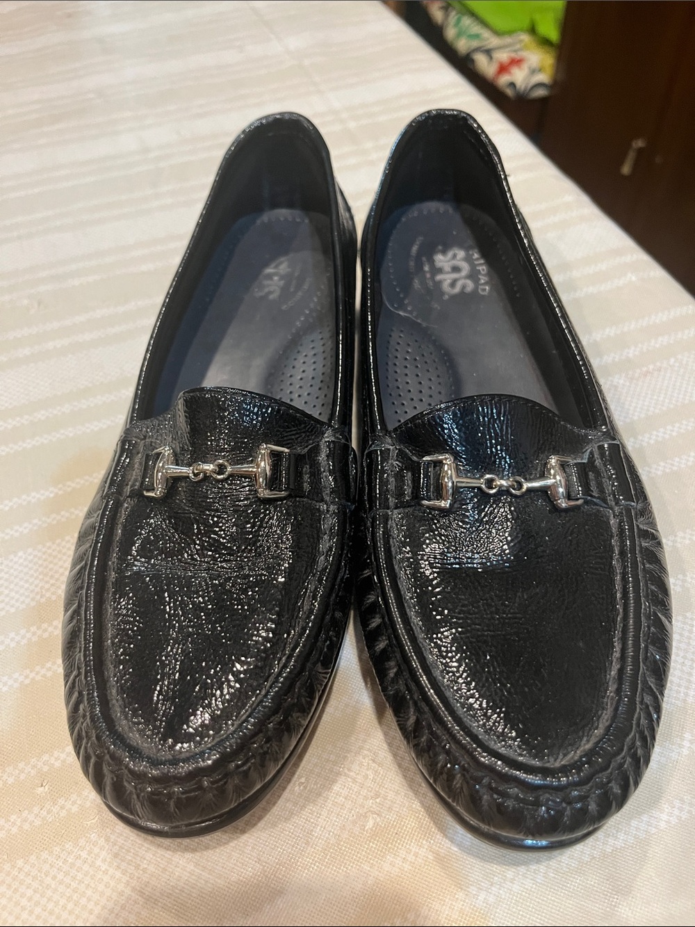 SAS Metro Horsebit Leather Loafer size 7.5 women’s